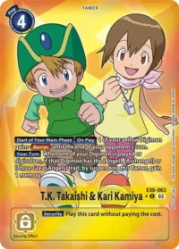 T.K. Takaishi & Kari Kamiya (Box Promotion Pack: Infernal Ascension) - EX6-063 U