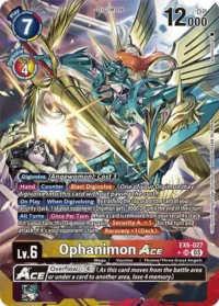 Ophanimon ACE (Alternate Art) - EX6-027 SR