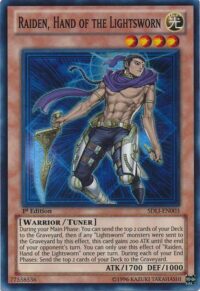 Raiden Hand of the Lightsworn - SDLI-EN003 - Super Rare Unlimited - Inglés