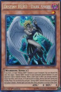 Destiny HERO - Dark Angel - DESO-EN005 - Secret Rare 1st Edition - Español