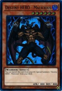 Destiny HERO - Malicious - LEHD-ENA04 - Ultra Rare 1st Edition - Inglés