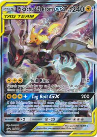 Pikachu & Zekrom GX - SM168 - Alternate Art Promo - Español