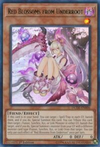 Red Blossoms from Underroot - DUDE-EN006 - Ultra Rare 1st Edition - Español