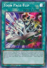 Toon Page-Flip - BLCR-EN068 - Secret Rare 1st Edition - Inglés