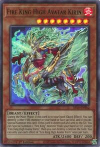 Fire King High Avatar Kirin - SR14-EN002 - Ultra Rare 1st Edition - Inglés