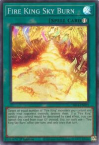 Fire King Sky Burn - SR14-EN025 - Super Rare 1st Edition - Inglés