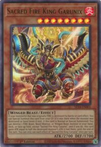 Sacred Fire King Garunix - SR14-EN001 - Ultra Rare 1st Edition - Inglés