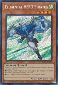 Elemental HERO Stratos - BLC1-EN003 - Secret Rare 1st Edition - Inglés