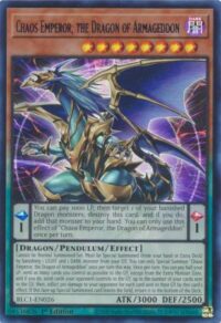Chaos Emperor, the Dragon of Armageddon - BLC1-EN026 - Ultra Rare 1st Edition - Inglés