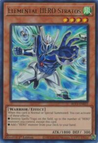 Elemental HERO Stratos (alternate art) - BLC1-EN022 - Ultra Rare (Silver) 1st Edition - Inglés
