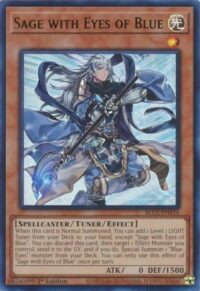 Sage with Eyes of Blue (Silver) - BLC1-EN014 - Ultra Rare 1st Edition - Inglés