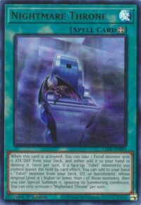 Nightmare Throne - LEDE-EN061 - Ultra Rare 1st Edition - Inglés