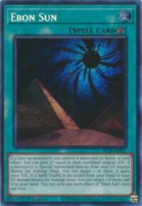 Ebon Sun - BLTR-EN027 - Secret Rare 1st Edition - Español