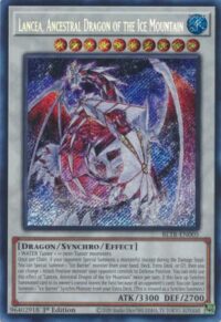 Lancea Ancestral Dragon of the Ice Mountain - BLTR-EN005 - Secret Rare 1st Edition - Español