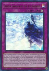Frozen Domain of the Ice Barrier - BLTR-EN008 - Ultra Rare 1st Edition - Español