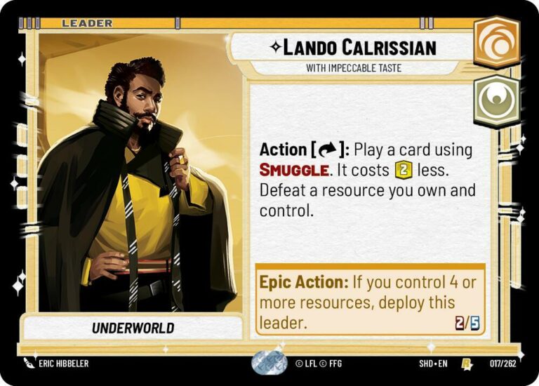 Lando Calrissian - With Impeccable Taste - 017/262 - Rare - inglés