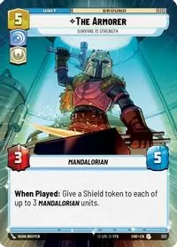 The Armorer - Survival Is Strength (Hyperspace) - 322 - Uncommon - Español