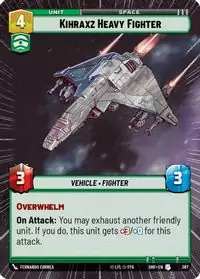 Kihraxz Heavy Fighter (Hyperspace Foil) - 387 - Uncommon - Inglés