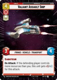Valiant Assault Ship (Hyperspace) - 420 - Uncommon - Español