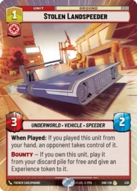 Stolen Landspeeder (Hyperspace) - 430 - Rare - Inglés