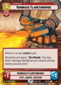 Vambrace Flamethrower (Hyperspace Foil) - 446 - Rare - Inglés