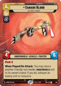 Xanadu Blood - Cad Bane's Reward (Hyperspace) - 460 - Rare - Inglés