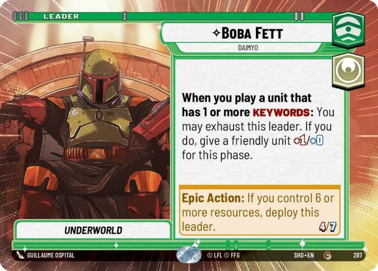 Boba Fett - Daimyo (Hyperspace) - 287 - Common - Inglés