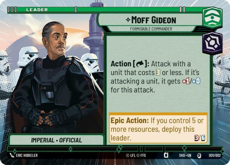 Moff Gideon - Formidable Commander (Hyperspace) - 001/002 - Español