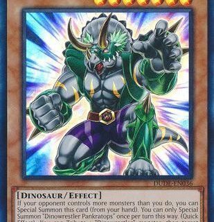 Dinowrestler Pankratops - DUDE-EN036 - Ultra Rare 1st Edition - Español