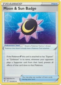 Moon & Sun Badge - 151/203 - Uncommon - Inglés