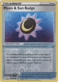 Moon & Sun Badge - 151/203 - Uncommon Reverse Holo - Inglés