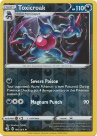 Toxicroak - 166/264 - Rare Reverse Holo - Inglés