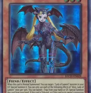 Alice, Lady of Lament - BACH-EN028 - Super Rare 1st Edition - Inglés