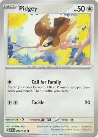 Pidgey - 016/165 - Common - Español