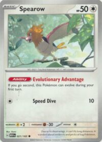 Spearow - 021/165 - Common - Inglés