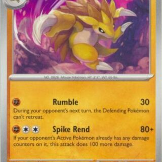 Sandslash - 028/165 - Uncommon - Inglés
