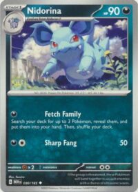 Nidorina - 030/165 - Uncommon - Inglés