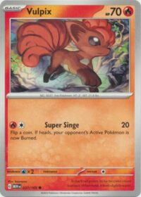 Vulpix - 037/165 - Common - Inglés