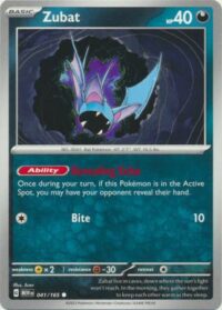 Zubat - 041/165 - Common - Inglés
