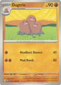 Dugtrio - 051/165 - Uncommon - Inglés