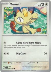 Meowth - 052/165 - Common - Inglés