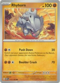 Rhyhorn - 111/165 - Common - Inglés