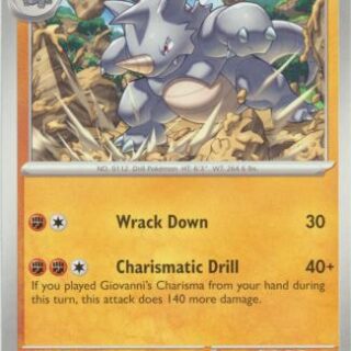 Rhydon - 112/165 - Uncommon - Inglés