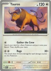 Tauros - 128/165 - Uncommon - Inglés