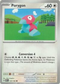 Porygon - 137/165 - Common - Inglés