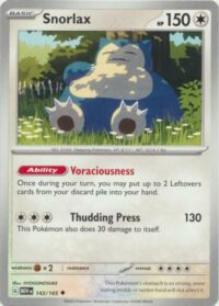 Snorlax - 143/165 - Uncommon - Inglés