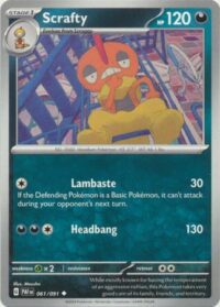 Scrafty - 061/091 - Uncommon - Español