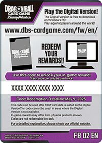 Code Card - Blazing Aura Booster (FB02) - Blazing Aura (FB02)