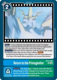 Return to the Primogenitor - BT17-097 U