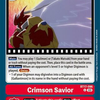 Crimson Savior - BT17-096 U
